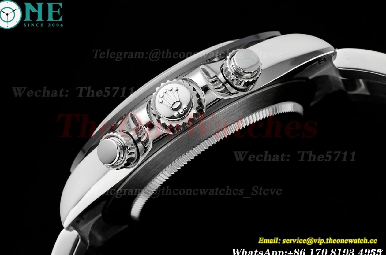 White 40mm SS JDF 116500 A7750 Dial SS Daytona 0401